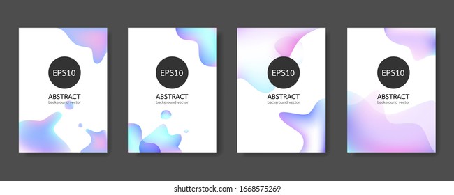 Liquid Gradient color background design. Futuristic design posters. Eps10 vector.