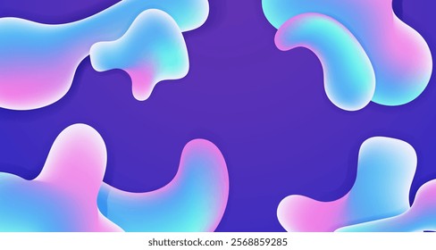 Liquid gradient color Background Design Fluid Futuristic Landing Page