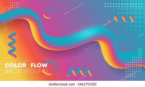 Liquid Gradient color Background, Fluid gradient