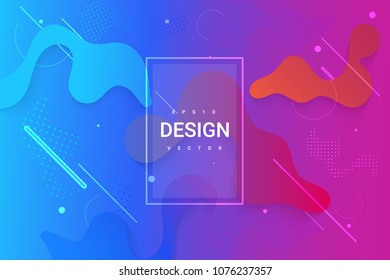 Liquid gradient colorful background. Trend design. vector. eps10