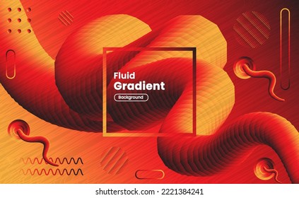 Liquid Gradient Dark Red Color Shapes with Thin Line Texture.