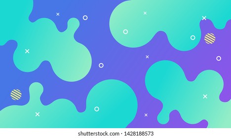 Liquid Gradient Fluid Design Abstract Background Template can be used for poster, banner event, music, flyer, backdrop festival
