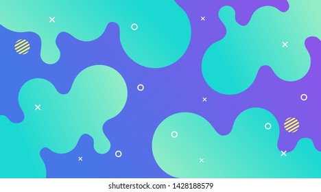 Liquid Gradient Fluid Design Abstract Background Template can be used for poster, banner event, music, flyer, backdrop festival