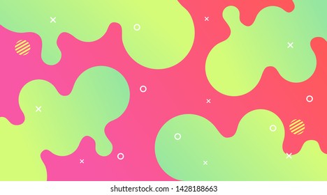 Liquid Gradient Fluid Design Abstract Background Template can be used for poster, banner event, music, flyer, backdrop festival
