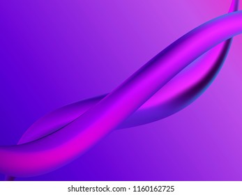 Liquid gradient tentacles, modern abstract background, poster design. Dynamic effect. Vector illustration