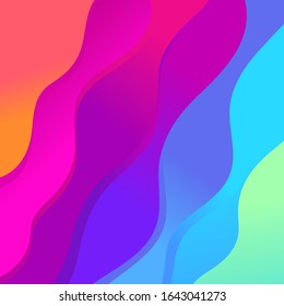 Liquid gradient vivid color background. 