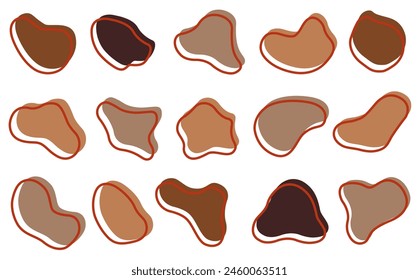 Liquid graphic form design element. Vector background or liquid abstract geometric modern splash. EPS 10.