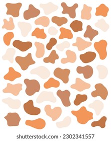 Liquid graphic shape design element. Vector background or liquid abstract geometric modern splash. Halftone wavy set.