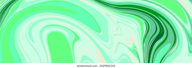 Liquid Green Marble Hintergrund Banner