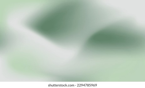 Fondo de degradado ondulado de color verde pálido. Malla gradiente de gradiente verde suave de color verde blanco. Fondo del Flujo Verde del Fluido Acuático.