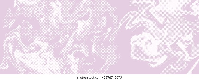 Liquid half tone background, psychedelic dot gradient texture, wavy pattern vector 90s retro banner. Trippy fluid wave simple poster, minimal halftone canvas, twirl dynamic pattern. Liquid background