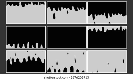 Transición líquida dibujada a mano | Frame by Frame Animación Secuencia de Vector