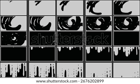 Liquid Hand-Drawn Transition | Frame by Frame Animation Vector Sequence