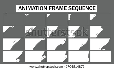 Liquid Hand-Drawn Transition | Frame by Frame Animation Vector Sequence	