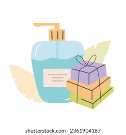 A liquid and handmade natural soap bar