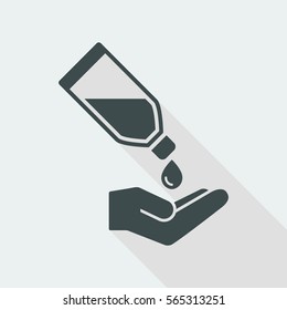 Liquid for hands - Vector flat icon