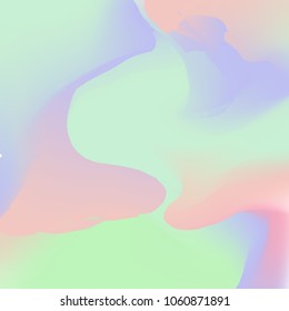liquid Hologram background design template.