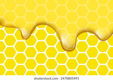 Liquid honey background. Vector design.