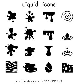 Liquid icon set 