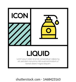 LIQUID AND ILLUSTRATION ICON CONCEPT