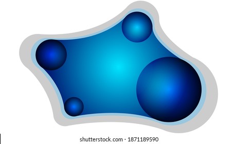 liquid image vector blue color suitable for wallpaper, banner, web, and others