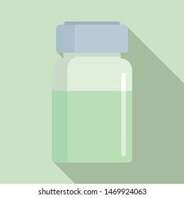Liquid for injection icon. Flat illustration of liquid for injection vector icon for web design