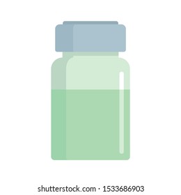 Liquid for injection icon. Flat illustration of liquid for injection vector icon for web design