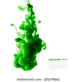 Liquid ink cloud. Vector abstract background for banner, card, poster or web design.