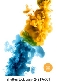 Liquid ink, Vector abstract background for banner, brochure, poster or web site design.