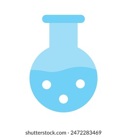 Liquid inside flask showing concept of lab experiment
