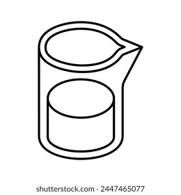 Liquid inside jug showing concept of lab experiment, medical research