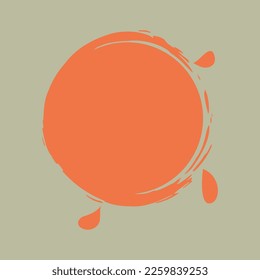 Liquid irregular blob shape abstract elements graphic flat style design fluid vector illustration. On a green background. Beautiful, modern colors. EPS10.