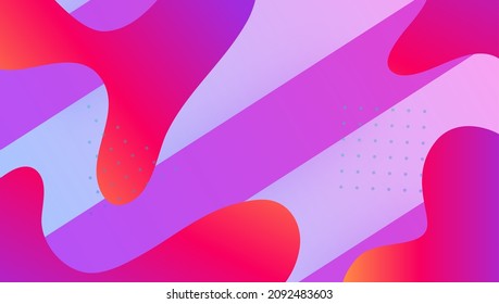 Liquid Layout. Gradient Design. Color Landing Page. Art Fluid Flyer. Purple Memphis Shape. Vibrant Frame. Creative Wallpaper. Futuristic Website. Magenta Liquid Layout