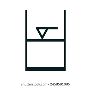  Symbol für die Kontrolle des Flüssigkeitsstands.  Grafische Symbole zur Verwendung auf Geräten
