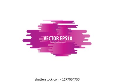 Liquid lilac, purple colored motion background. Abstract graphic poster design. Cover template vector fluid. Futuristic hipster geometric banner.