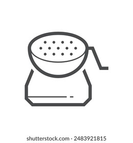 Liquid Limit or atterberg limit vector icon. Laboratory test, astm procedure to measure, analysis water content with equipment, soil sampling for agricultural, geotechnical engineering, construction.
