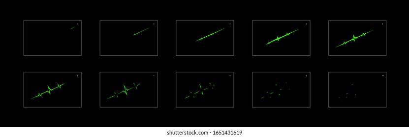 liquid line shiny animation effect. frame by frame classic animation sprite sheet for game, cartoon, video, animation or motion