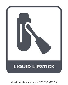 liquid lipstick icon vector on white background, liquid lipstick trendy filled icons from Beauty collection, liquid lipstick simple element illustration