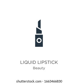 Liquid lipstick icon vector. Trendy flat liquid lipstick icon from beauty collection isolated on white background. Vector illustration can be used for web and mobile graphic design, logo, eps10