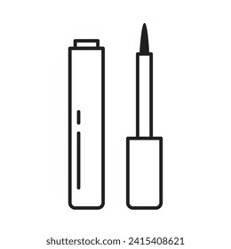 liquid lipstick open illustration. makeup lipstick cosmetics lineup vector. package design cosmetics illustration.
