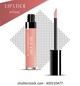 Liquid Lipstick. Vector Illustration.