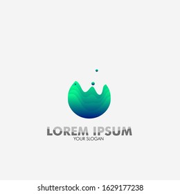 liquid logo icon for oil and energy company