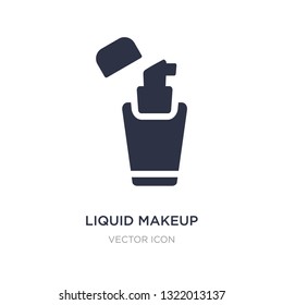 liquid makeup icon on white background. Simple element illustration from Beauty concept. liquid makeup sign icon symbol design.