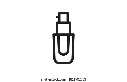 Liquid makeup icon on white background simple vector image