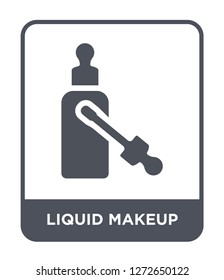 liquid makeup icon vector on white background, liquid makeup trendy filled icons from Beauty collection, liquid makeup simple element illustration