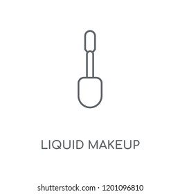 Liquid Makeup linear icon. Liquid Makeup concept stroke symbol design. Thin graphic elements vector illustration, outline pattern on a white background, eps 10.