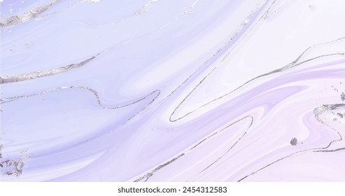 Liquid marble background with golden gloss texture vector design in eps 10