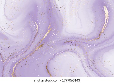 Liquid marble canvas abstract painting concept background with gold splatter texture. 