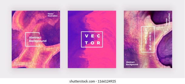 Liquid marble covers design. Pink, purple creative fluid art. Modern background for invitation, wedding, placard, birthday, brochure, banner, cover, layout, card, flyer, presentation.
