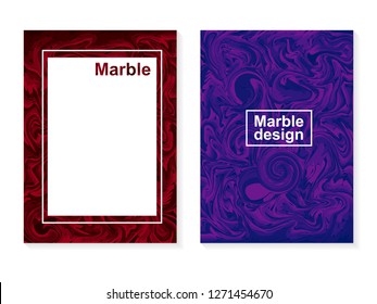 Liquid marble design cover template vector print - colorful marbing, abstract paint texture, can be use for poster, flyer, brochure, set packaging